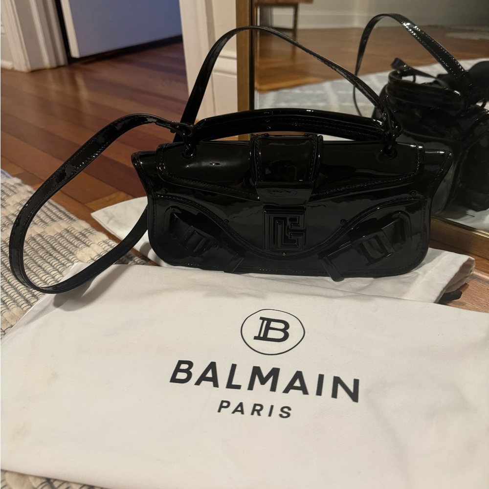 Balmain Blaze Logo Clutch Bag